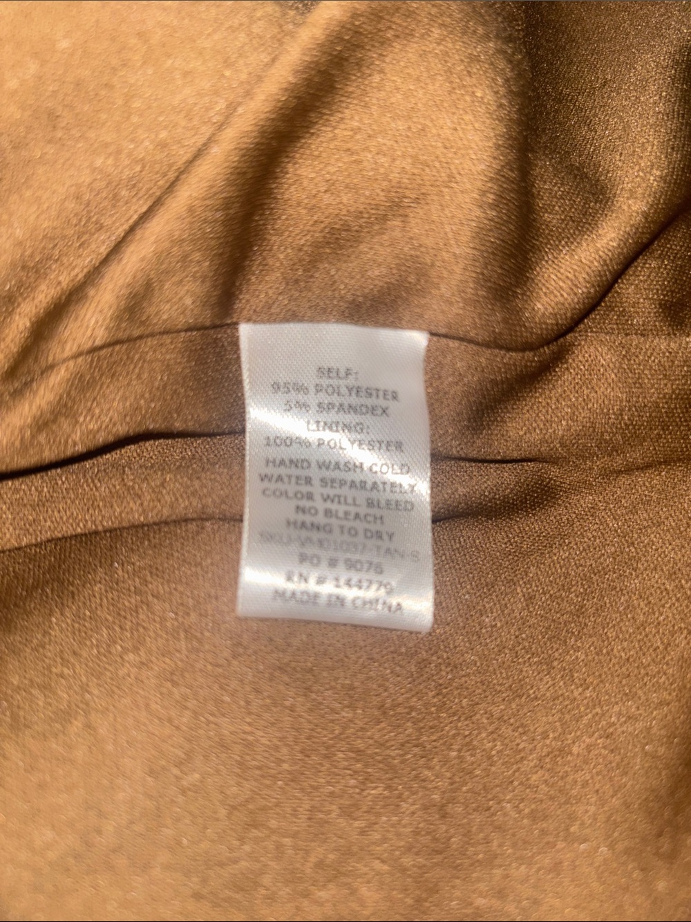 NWT 12th Tribe Camden Cognac Vegan Suede Jacket - Picture 12 of 12